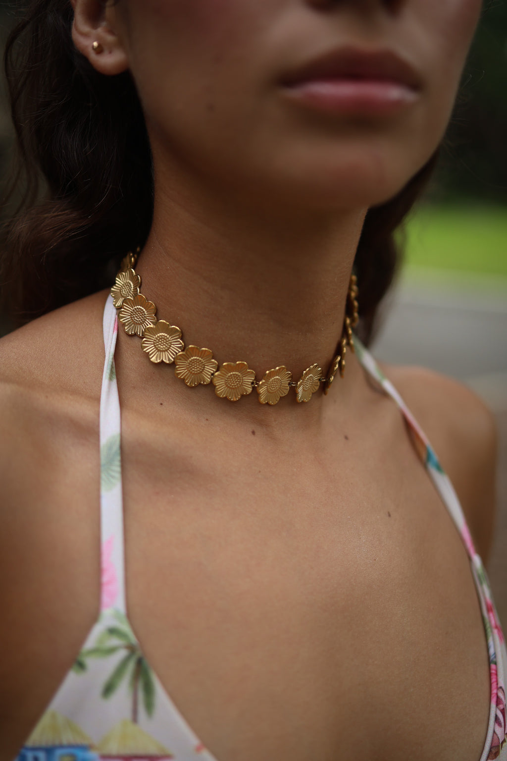 Infinity Flower Choker