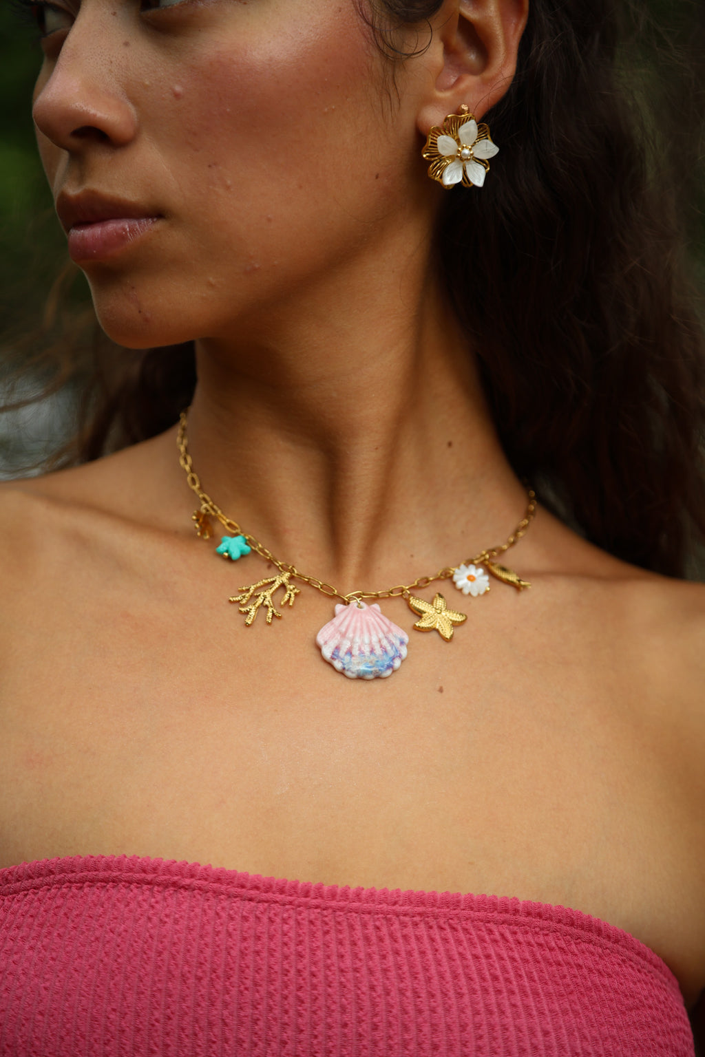 Aquamarine Charms Necklace