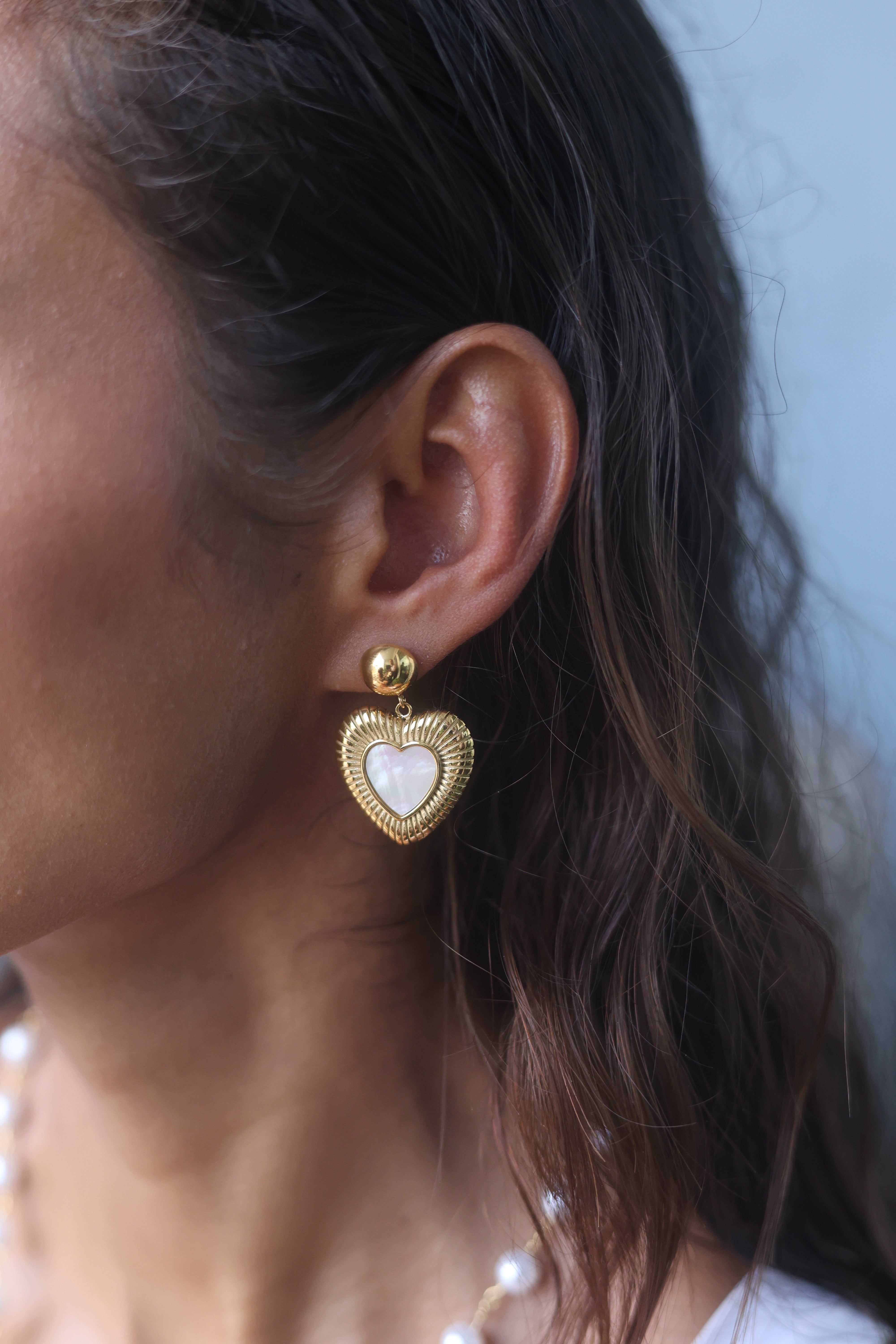 Radiant Heart Drop Earrings