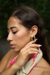 Lava Stone Earring